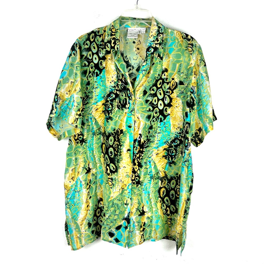 Vintage Mattina T. silk shirt